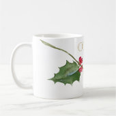 Waterverf Holly en Red Berries Koffiemok (Links)