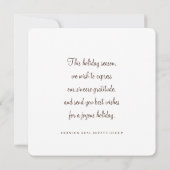 Waterverf Holly Foliage | Groeten van het seizoen (Achterkant)