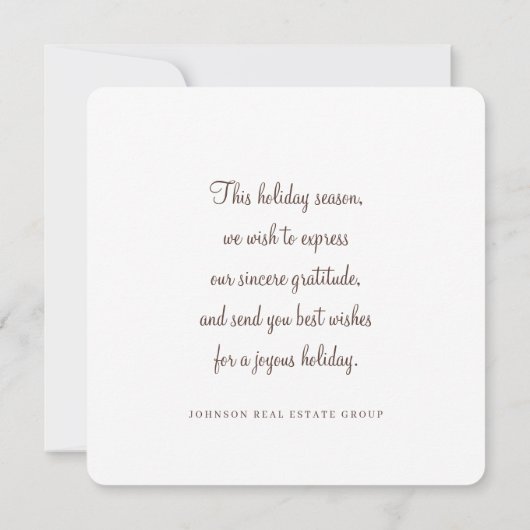 Waterverf Holly Foliage | Groeten van het seizoen (Achterkant)