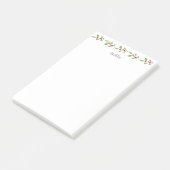 Waterverf Holly Garland Post-it® Notes (Schuin)