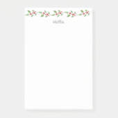Waterverf Holly Garland Post-it® Notes (Voorkant)