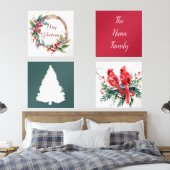 Waterverf Holly gepersonaliseerde Kerstmis Muurkunst Sets (Slaapkamer)