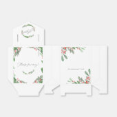 Waterverf Holly Jolly Kerstfeest Bedankdoosjes (Uitgevouwen)