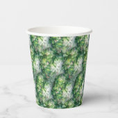 Waterverf Holly Kerstmis Wreath Papieren Bekers (Achterkant)