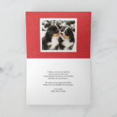 Waterverf Holly Krans Gelukkig Nieuwjaar 2025 Foto Feestdagen Kaart (Binnen)