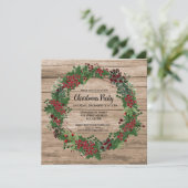 Waterverf Holly met kerstfeest Kaart (Staand voorkant)