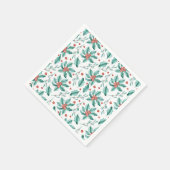  Waterverf Holly Pattern Christmas Servet (Hoek)