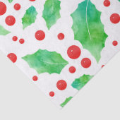 Waterverf Holly Pattern Tissuepapier (Detail)