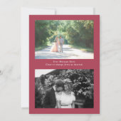 Waterverf Holly Pine Elegante Kerstfoto Feestdagenkaart (Achterkant)