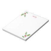 Waterverf Holly Sprig 2 Notitieblok (Linkerzijde)