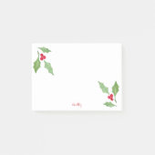 Waterverf Holly Sprig 2 Post-it® Notes (Voorkant)