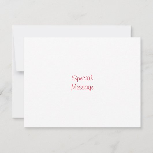 Waterverf Holly Sprig Kaart (Achterkant)