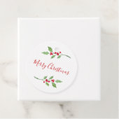 Waterverf Holly Sprigs Bedankjes Labels (In situ)