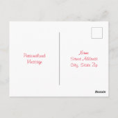 Waterverf Holly Sprigs Briefkaart (Achterkant)