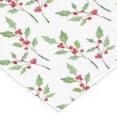 Waterverf Holly Sprigs Pattern Korte Tafelloper (Hoek)