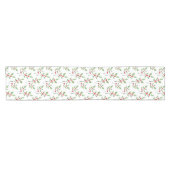 Waterverf Holly Sprigs Pattern Korte Tafelloper (Horizontaal)