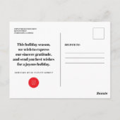 Waterverf Holly | Vakantiegroet Briefkaart (Achterkant)