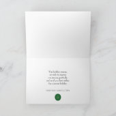 Waterverf Holly | Vakantiegroet Feestdagen Kaart (Binnen)