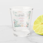 Waterverf Holly Wedding Christmas Shot Glass Shot Glas (Achterkant)