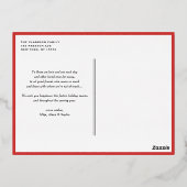 Waterverf Holly Wreath Merry Christmas Foto Folie Feestdagen Briefkaart (Achterkant)