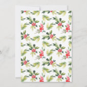 Waterverf Holly Wreath Nieuwjaarsfeest Kaart (Achterkant)