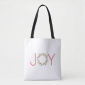 Waterverf Holly Wreath Tote Bag (Voorkant)