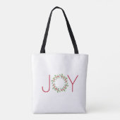 Waterverf Holly Wreath Tote Bag (Achterkant)