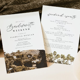 Waterverf Hollywood Californië Teken Palm Tree Kaart