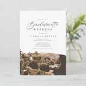 Waterverf Hollywood Californië Teken Palm Tree Kaart (Staand voorkant)