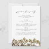 Waterverf Hollywood Californië Teken Palm Tree Kaart (Achterkant)