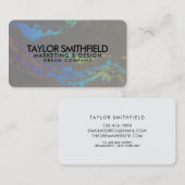 Waterverf holografisch visitekaartje (Voorkant / Achterkant)