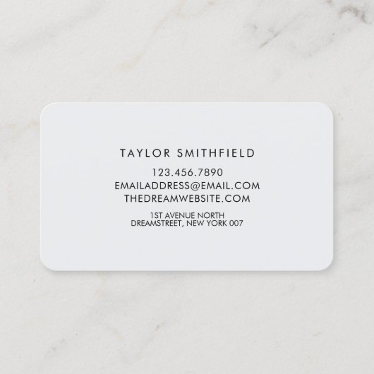 Waterverf holografisch visitekaartje (Achterkant)