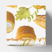 Waterverf Homemade Pumpkin Pie & Treemonogram Bedankdoosjes (Bovenkant)