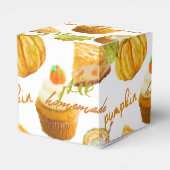 Waterverf Homemade Pumpkin Pie & Treemonogram Bedankdoosjes (Achterkant)