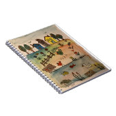 Waterverf Homes op een heuvel Notitieboek (Rechterzijde)