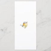 Waterverf hommelbloem menu (Achterkant)