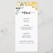 Waterverf hommelbloem menu (Voorkant)