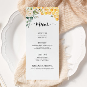 Waterverf hommelbloem menu