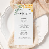 Waterverf hommelbloem menu