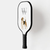 Waterverf hond gepersonaliseerd pickleball paddle (Links)