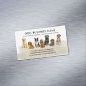 Waterverf Hond Grooming Walking Sitting Boarding Magnetisch Visitekaartje (Voorbeeld)