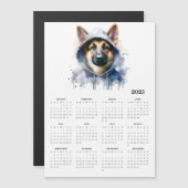 Waterverf Hond in Hoodie Splash Art 2025 Kalender (Voorkant / Achterkant)
