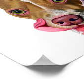 Waterverf Hond Kunstwerk Print (Hoek)