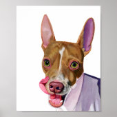 Waterverf Hond Kunstwerk Print (Voorkant)