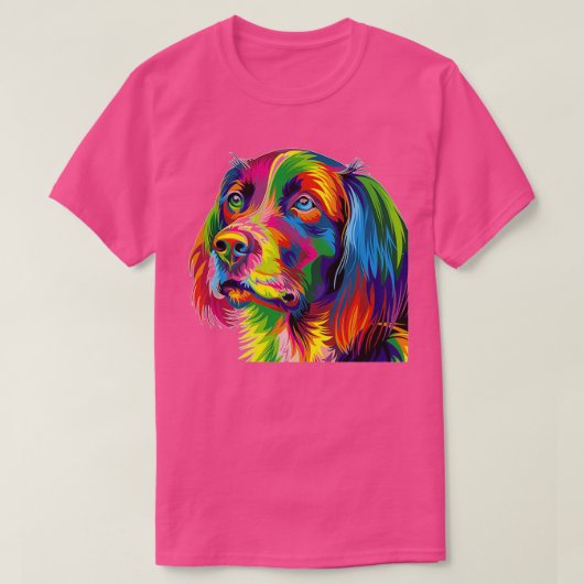 Waterverf hond t-shirt (Design voorkant)
