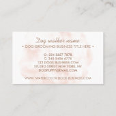 Waterverf honden simpele groombaardheidspleet visitekaartje (Achterkant)