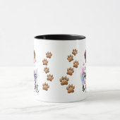 Waterverf Hondenliefhebber Combo Mok (15oz) (Midden)