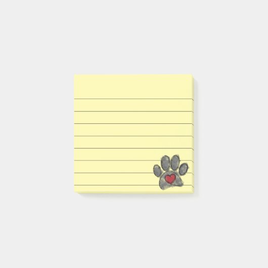 Waterverf Hondenliefhebber gevoerd 3x3 Post-it® Notes (Voorkant)