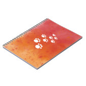 Waterverf Hondenpootsporen Notitieboek (Linkerzijde)