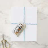 Waterverf Hondenrassen Cadeaulabel (Met Touw)